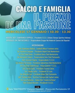 calcio e famiglia volantino