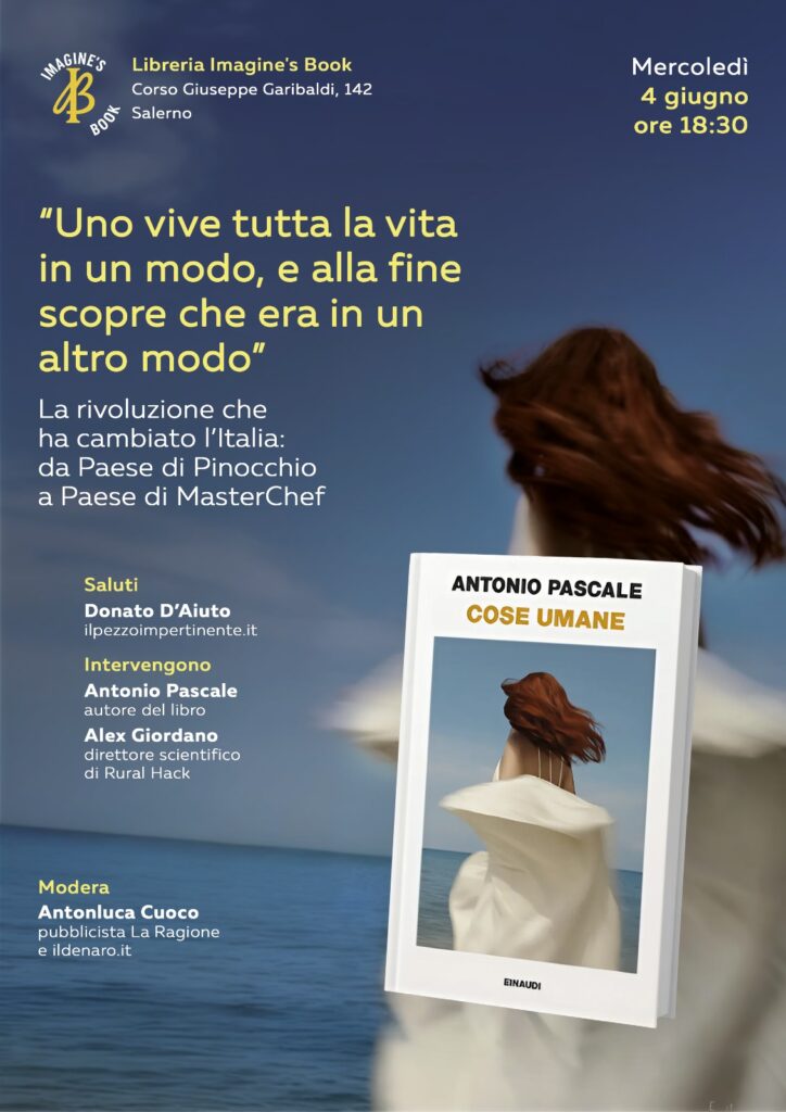 Presentazione di ‘Cose Umane’, Salerno 4 giugno h18.30