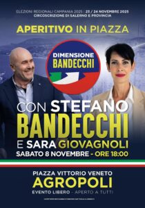 STEFANO BANDECCHI AD AGROPOLI SABATO 8 NOVEMBRE ORE 18 PIAZZA VITTORIO VENETO
